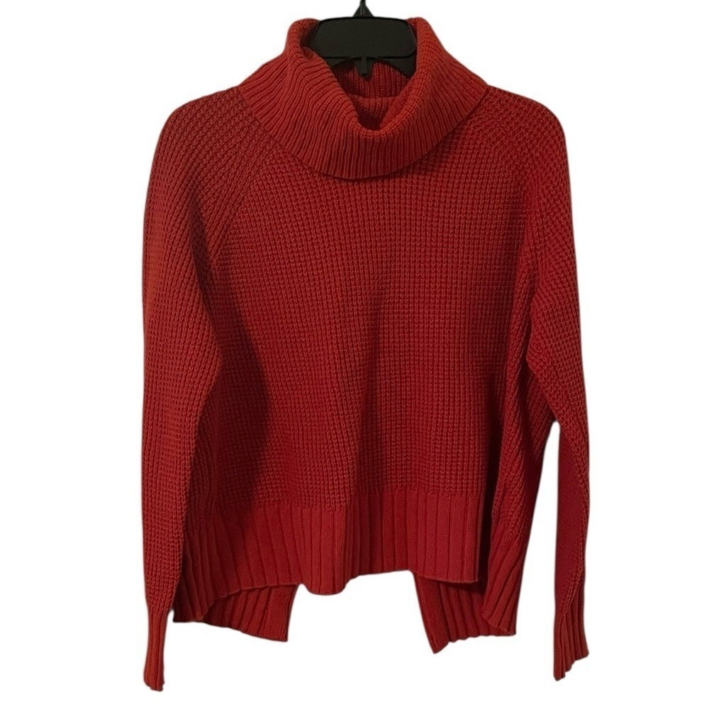 Madewell‎ Women's Rustic Orange Eastbrook Crossback Merino Wool Sweater Size S